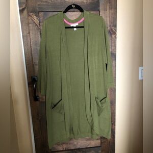 Knit duster cardigan by Isaac Mizrahi